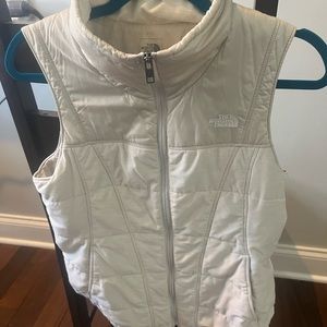 North face vest - off white color.
